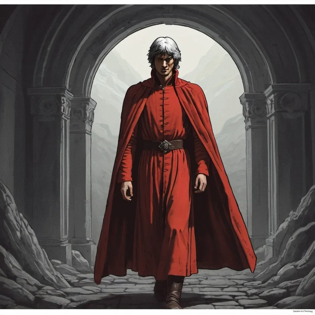 Prompt: a short illustration based on dante writtings
