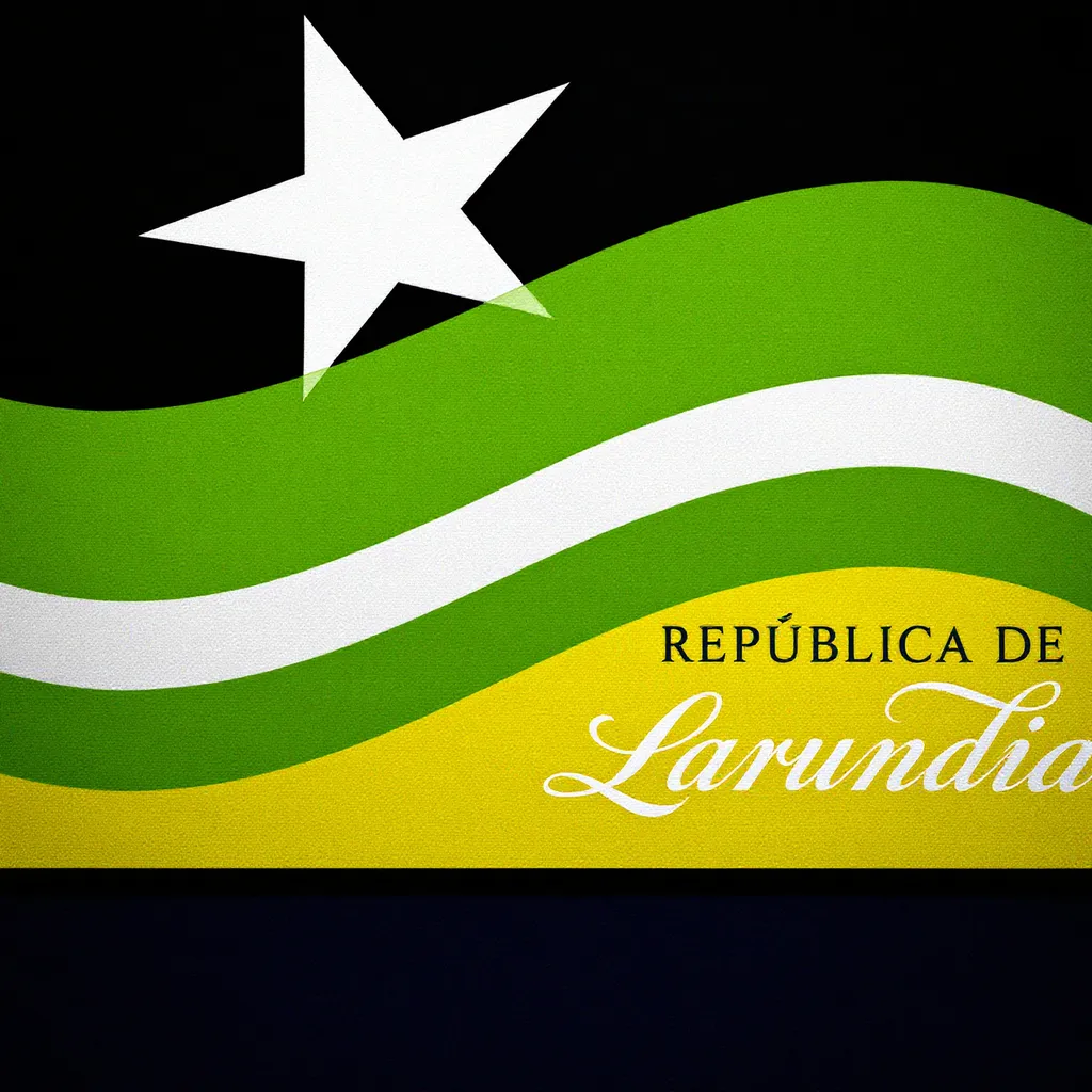 Prompt: Make a flag for the republic of larundia