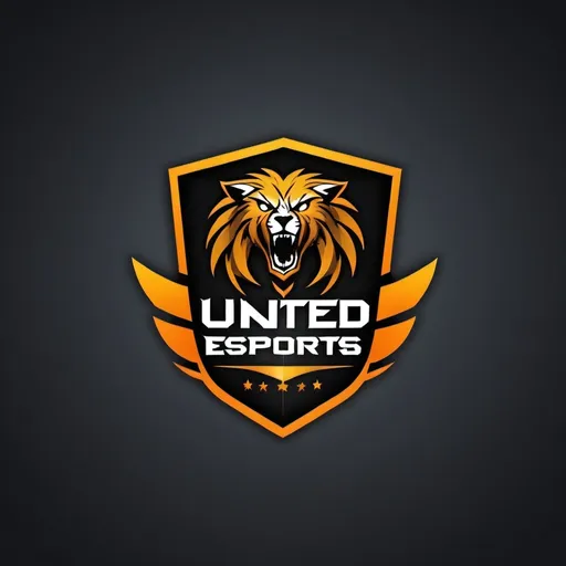 Prompt: Create a eSport Team Logo with exact word "United eSports"