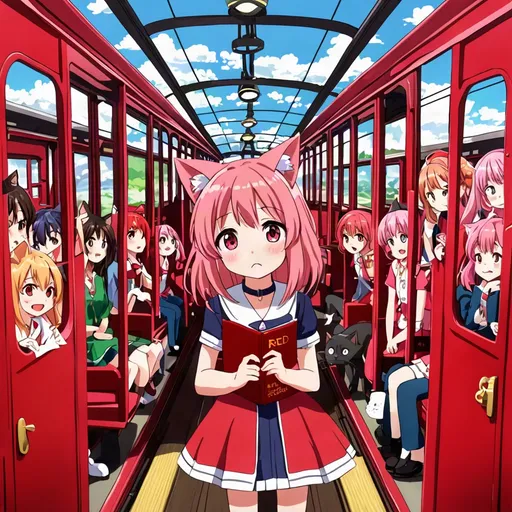 Prompt: anime, girl, detailed, pink hair, shy, cat ears, very detailedme	Scene and song
0:00-0:20	Fast hook: "Five colorful train cars are missing! Can you find them?"
0:20-1:30	Red Carriage: original "Red, Red, What Do You See?" rhyme
1:30-2:40	Blue Carriage: ocean-themed version of "Row, Row, Row Your Boat"
2:40-3:50	Yellow Carriage: "Five Little Ducks" counting adventure
3:50-5:00	Green Carriage: original frog jumping and action song
5:00-6:10	Purple Carriage: bedtime-style "Twinkle, Twinkle, Little Star"
6:10-7:20	Movement break: "Clap, Stomp, Spin and Freeze"
7:20-8:40	All carriages return; count from 1 to 5 and review the colors
8:40-9:40	Grand finale combining the main melodies and actions
9:40-10:00	Gentle goodbye song and a teaser for the next adventure
Viral-friendly features
Put a question or movement prompt every 15-20 seconds.
Repeat each chorus twice so children can learn and join in.
Use one memorable phrase: "Choo-choo, find the rainbow!"
Introduce a cute recurring character, such as Pip the Penguin.
Change scenery often while keeping movement smooth and easy to follow.
Use bright thumbnails with the train, five large colors, one expressive character, and no more than four words.
Title: Color Train Adventure! Learn Colors, Count to 5 & Sing Nursery Rhymes

Thumbnail text: FIND THE COLORS!

For monetization and copyright safety, use public-domain rhymes with your own recordings and arrangements, plus original connecting songs and visuals. Avoid copying another channel's character designs, music tracks, animation, or thumbnails.
