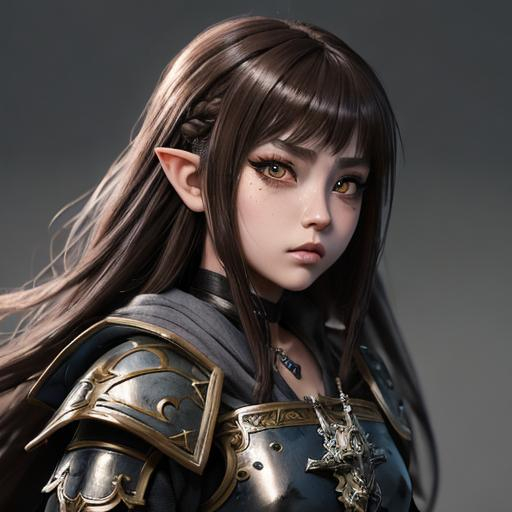 Prompt: masterpiece, big sword, big slash on face, splash art, ink painting, beautiful cute D&D fantasy, (12 years old) gnome girl fighter , ((beautiful detailed face and large eyes)), neck length brown hair, looking at the viewer, wearing fighter outfit , intricate hyper detailed hair, intricate hyper detailed eyelashes, intricate hyper detailed shining pupils #3238, UHD, hd , 8k eyes, detailed face, big anime dreamy eyes, 8k eyes, intricate details, insanely detailed, masterpiece, cinematic lighting, 8k, complementary colors, golden ratio, octane render, volumetric lighting, unreal 5, artwork, concept art, cover, top model, light on hair colorful glamourous hyperdetailed, intricate hyperdetailed breathtaking colorful glamorous scenic view landscape, ultra-fine details, hyper-focused, deep colors, ambient lighting god rays | by sakimi chan, artgerm, wlop, pixiv, tumblr, instagram, deviantart