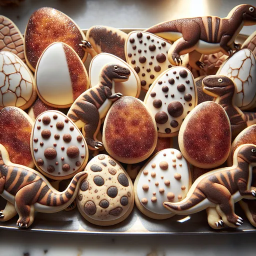 Prompt:  Dinosaur Egg Cookies
