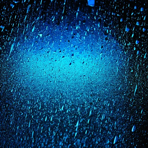 Prompt: blue rain on black


