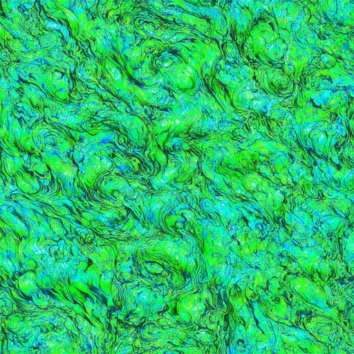 Prompt: psychedelic vomit waves abstract swirl fluorescent pastel green and blue