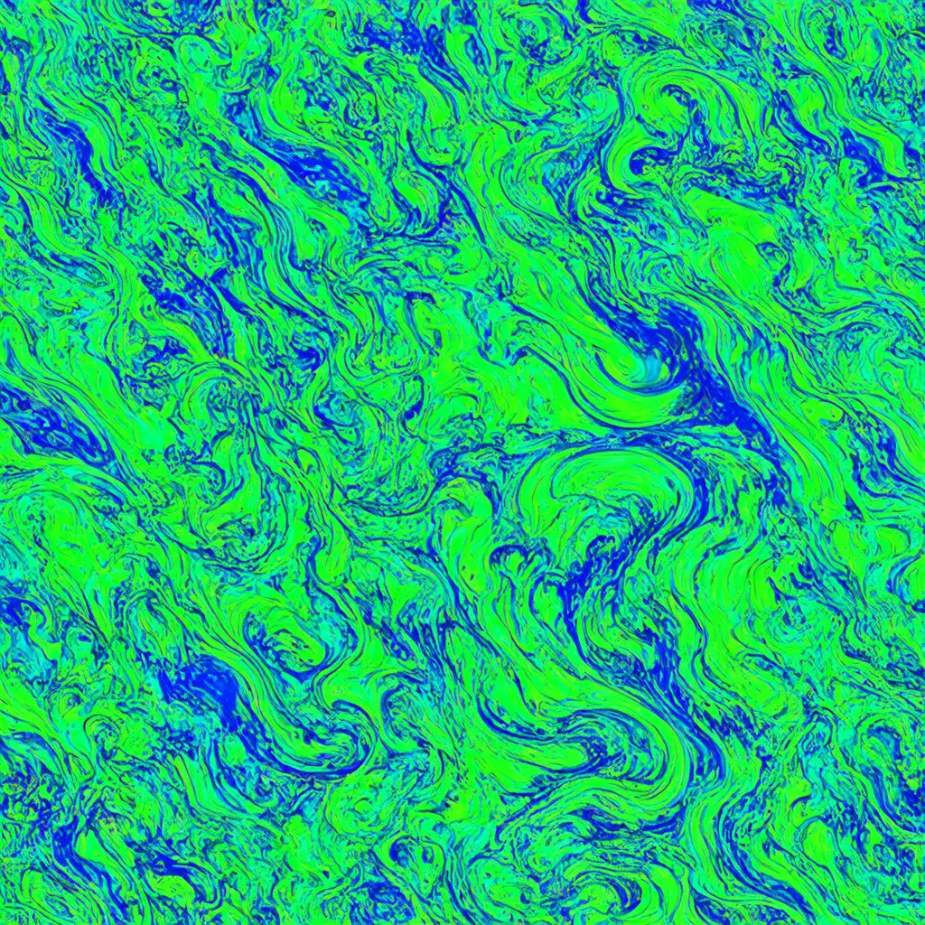 Prompt: psychedelic vomit waves abstract swirl fluorescent pastel green and blue