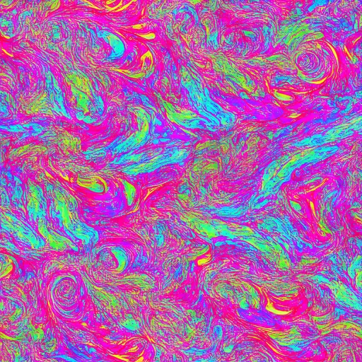 Prompt: psychedelic vomit waves abstract swirl fluorescent pastel pink and blue