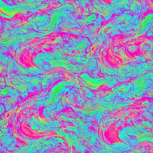 Prompt: psychedelic vomit waves abstract swirl fluorescent pastel pink and blue