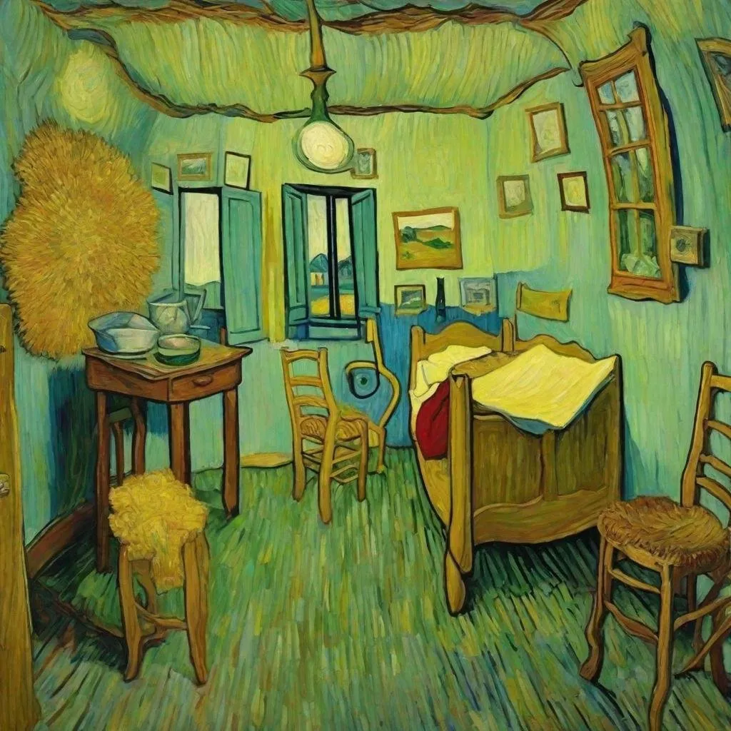 Prompt: What is it like to live inside a Van Gogh's painting?