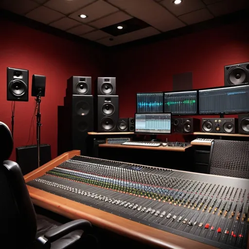 Prompt: Create a High Quality and industry standard Profile image for a professional recording studio named "LUFSoundStudio"