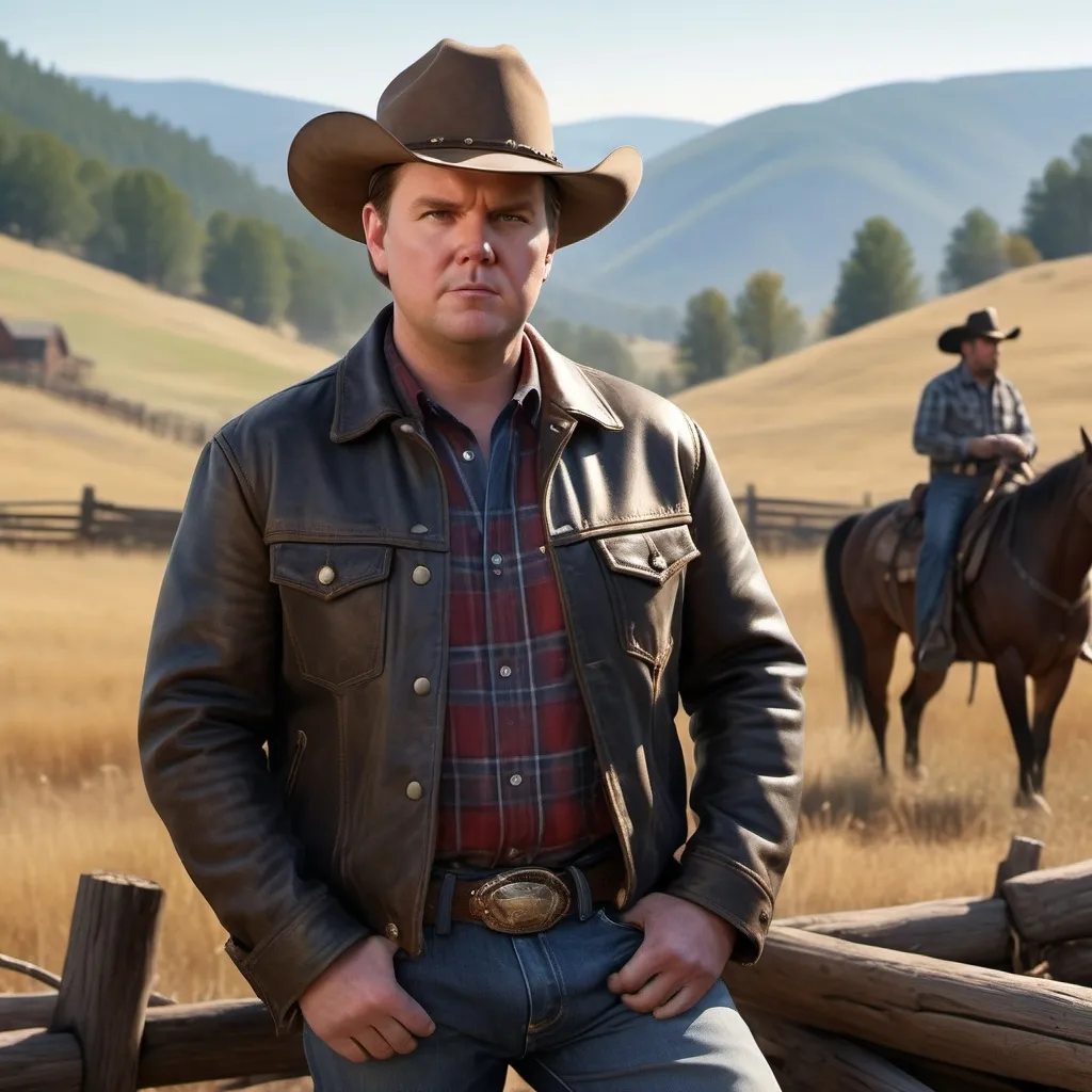 Prompt: realistic highly detailed photo quality of JD Vance dressed as a mountain hillbilly and Donald Trump as an American Outlaw 