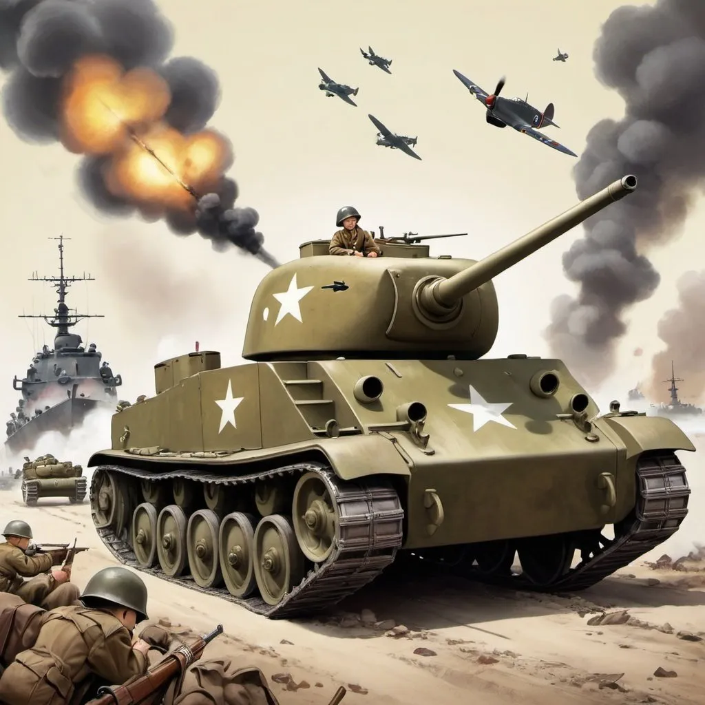 american tanks ww2