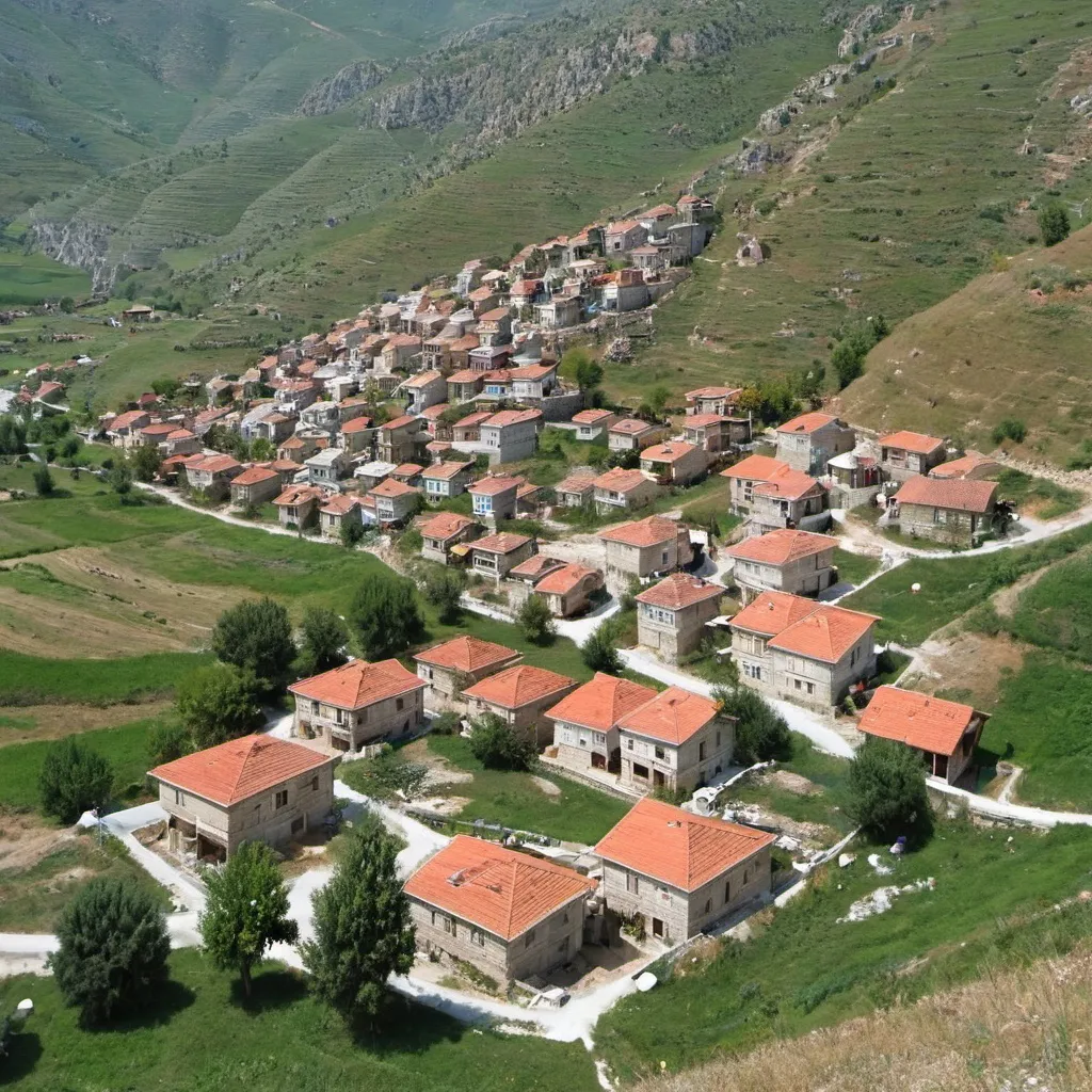 Prompt: a village in turkey 