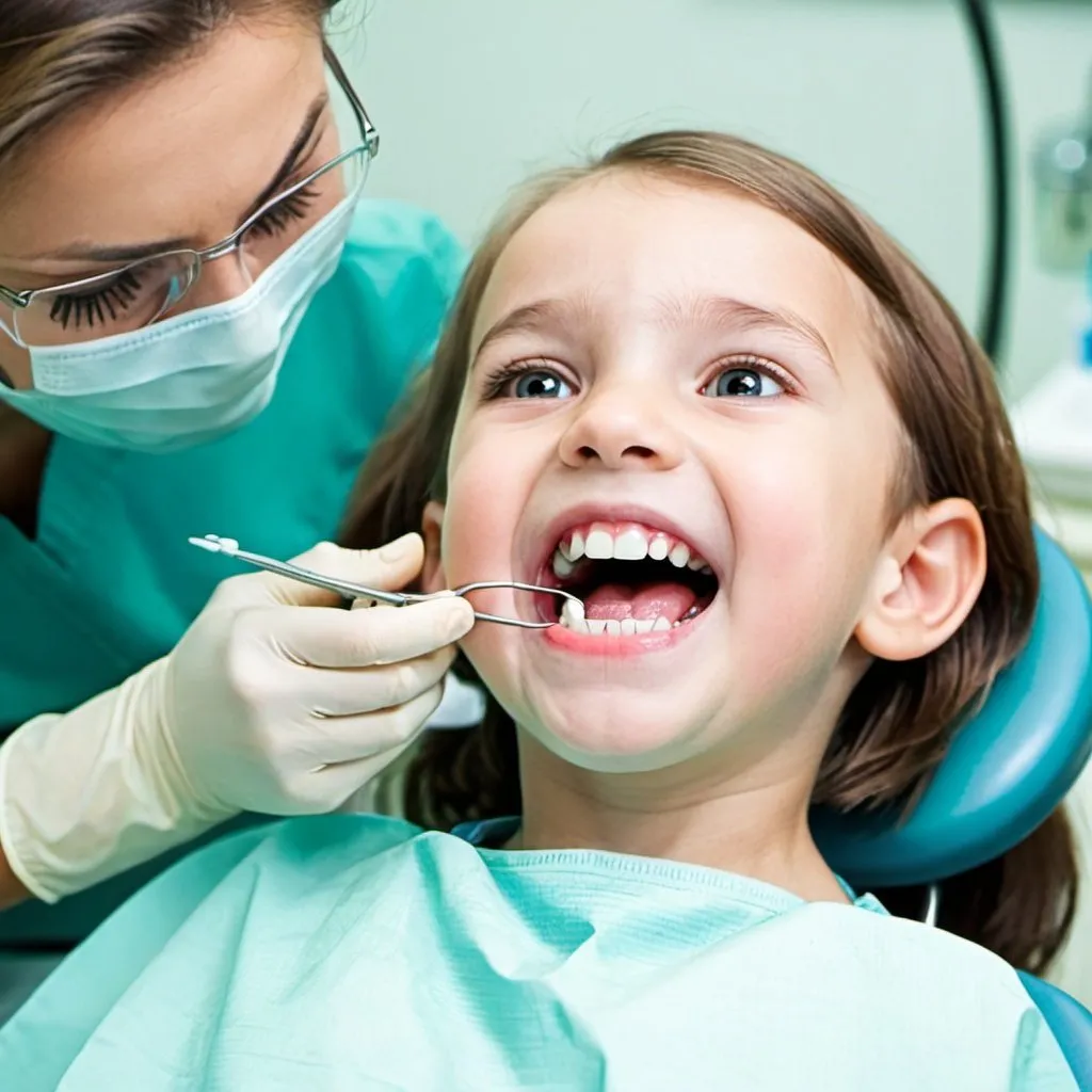 Prompt: kid at dentist 