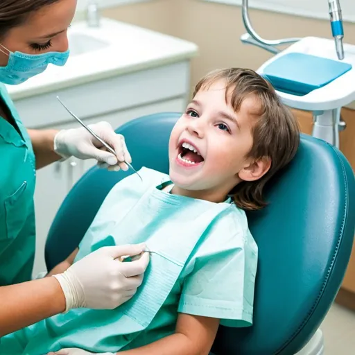 Prompt: kid at dentist 