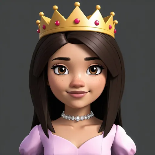 Prompt: princess as a roblox character
