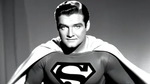 Prompt: George Reeves as Superman