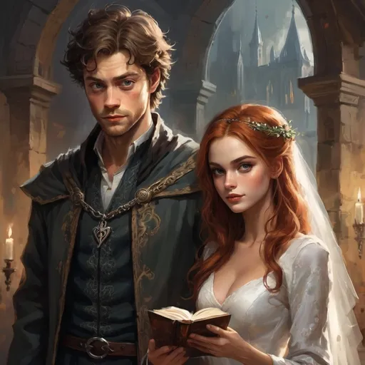 Prompt: Harry is married to Maegor after the deaths of his wives Cerys, Alys, and Tyanna. Harry is different from anyone Maegor has met before, and more importantly, he seems to see him differently from how most people see him. Harry could be everything that Maegor needs, and offer everything that he has wanted for so long. Harry's gifts can help him provide that while falling in love. - artwork in the style of Dmitry Spiros