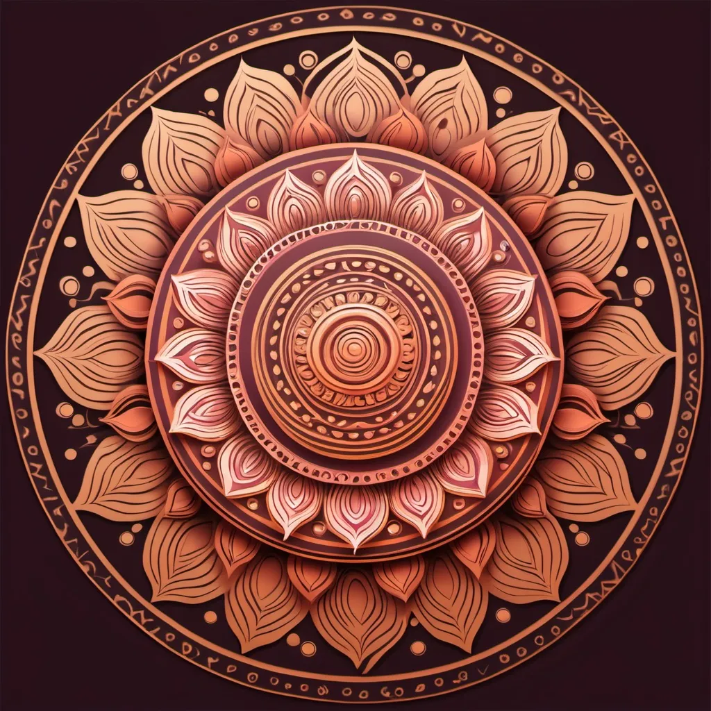 Prompt: mandala durga art graphic design ai generator