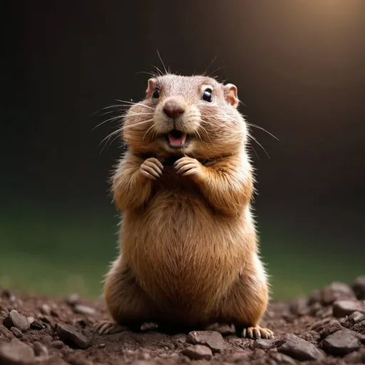 Prompt: I need an image with a gopher. This is used in a github organization. The organizations works on a cms that has golang as rest api and astrojs / solidjs as frontend.