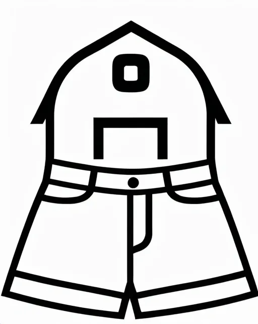 Prompt: make logo. add belt to the shorts