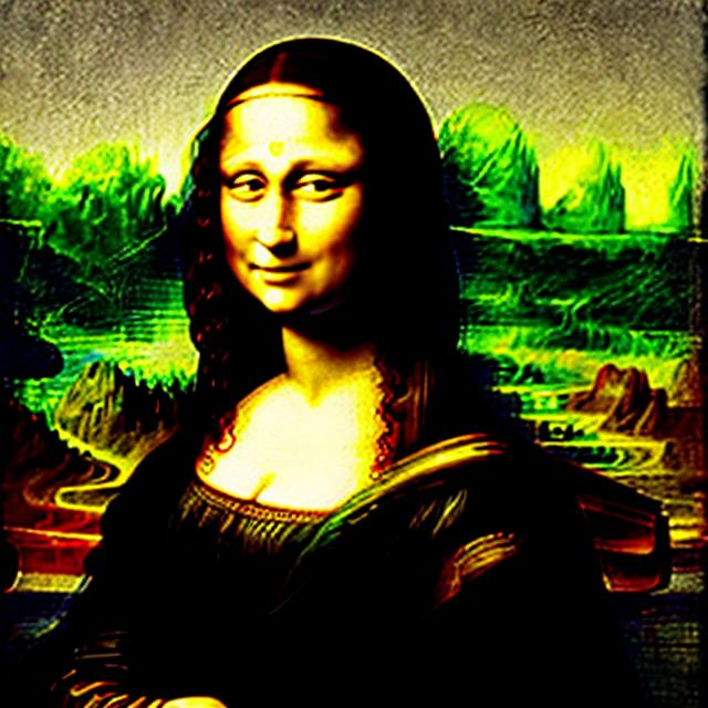 Prompt: A better painting of Mona Lisa than the painting that Leonardo da Vinci made.