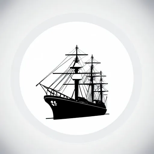 Prompt: Design a logo: including ship BT letters