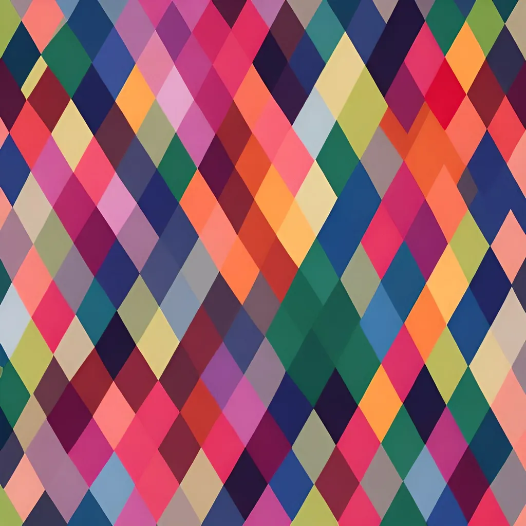 Prompt: All coloured triangles embedded 