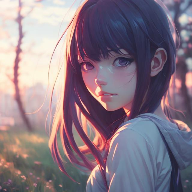 Prompt: Anime girl, Mandy jurgens + makoto shinkai