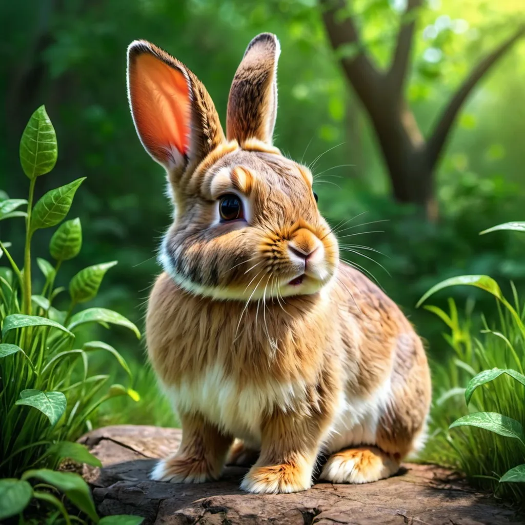 Prompt: Bunny, (((cute))), realistic, in nature, hdr, 4k