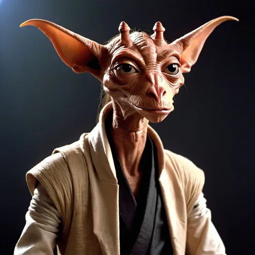 Prompt: Michael Jackson as Jar Jar Binks from Star Wars