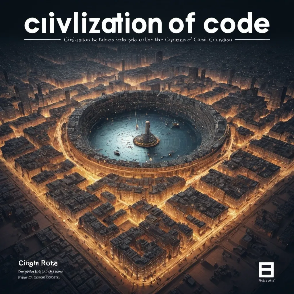 Prompt: Civilization of code