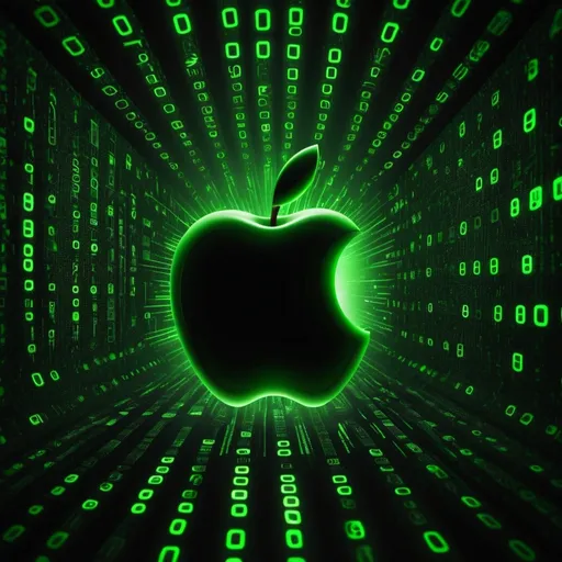 Prompt: matrix apple