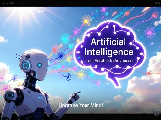 Prompt: ویدیو پیوسته 5 ثانیه با کارکتر ربات، در قالب انیمیشن در مورد معرفی دوره آموزش هوش مصنوعی