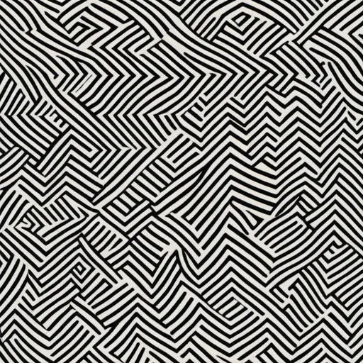 Prompt: A simple,creative and unique black-and-white graphic pattern,flat