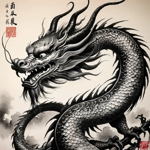 Prompt: Chinese dragon, Chinese ink painting
Search for this on Googl