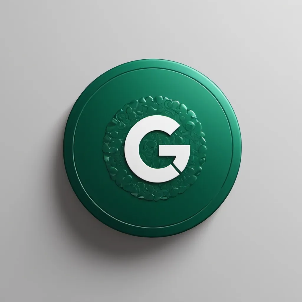 Prompt: Round Logo embossed, manual factory, pixel 3DS look