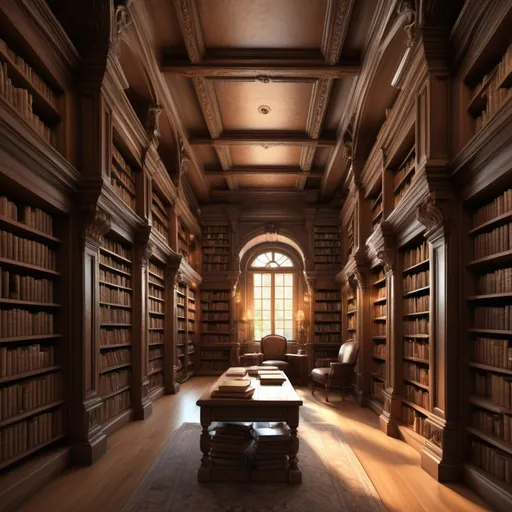 Prompt: (wallet holding books) Enchanting library, rows of shelves laden with ancient tomes, dim warm lighting casting gentle shadows, cozy reading nooks tucked among the bookshelves, ornate wooden decor, tranquil atmosphere, knowledge-filled ambiance, high detail, ultra-detailed 4K quality, inviting and peaceful mood.