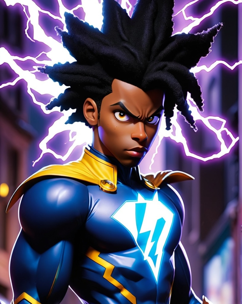 Prompt: Static shock 