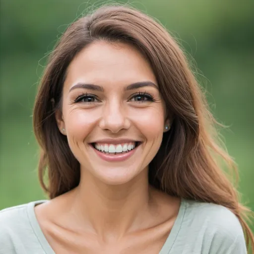 Prompt: Woman with a betaiful smile and beatiful smile
