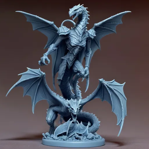 Prompt: 3d Pintable Resin Miniature for Dungeons and dragons.