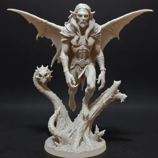 Prompt: 3d Pintable Resin Miniature for Dungeons and dragons.