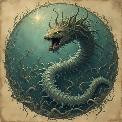 Prompt: In fleshy tendrils and oily reaching coils - it comes for you

One voice – the Maw - 

(Verse 0 – In the time before)
From the abyss, we arise in tide,
Our tendrils reaching, mouths stretched wide.
No shore unclaimed, no sky left free,
That world now drowns ‘neath the will of the sea.
