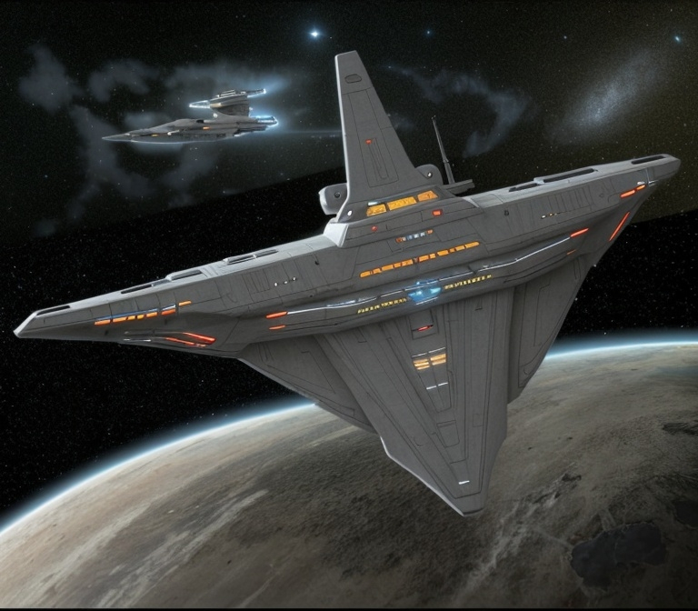 Prompt: starfleet cruiser