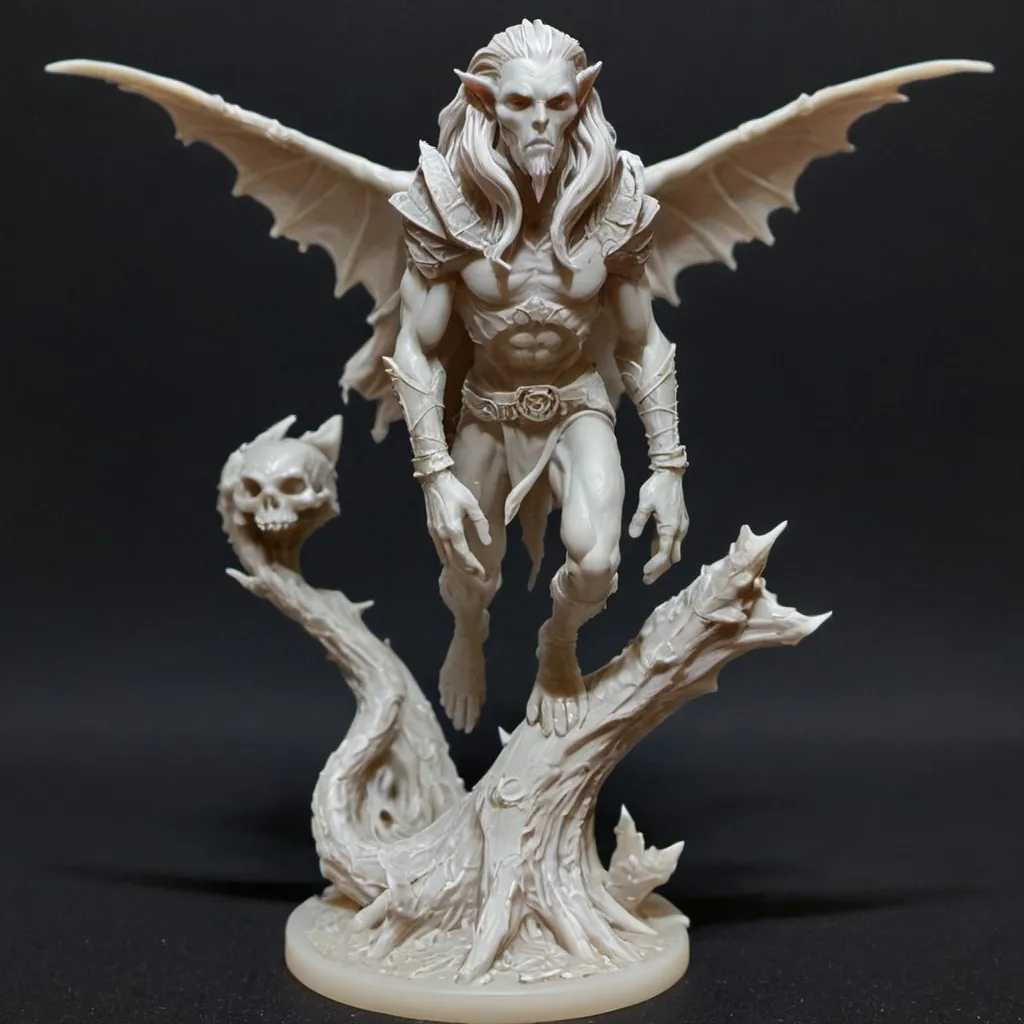 Prompt: 3d Pintable Resin Miniature for Dungeons and dragons.