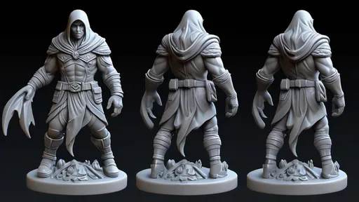 Prompt: 3D Printable Resin Miniature, detailed gaming character, dynamic pose, intricate features, solid gray resin, fantasy theme, ultra-detailed design, perfect for tabletop games, emphasizing textures and detailing, stylish contours, high-quality rendering, immersive atmosphere, captivating representation of gaming lore, suitable for advanced printing techniques.