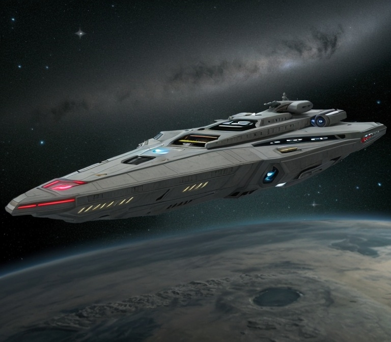 Prompt: starfleet cruiser