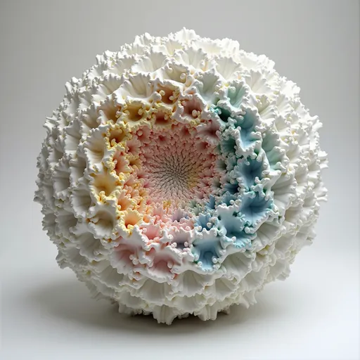 Prompt: an intricate sculpture carved of Styrofoam and hand painted in the new modern style