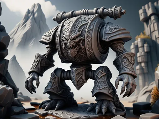Prompt: 3D Printable Resin Miniature, detailed gaming character, dynamic pose, intricate features, solid gray resin, fantasy theme, ultra-detailed design, perfect for tabletop games, emphasizing textures and detailing, stylish contours, high-quality rendering, immersive atmosphere, captivating representation of gaming lore, suitable for advanced printing techniques.