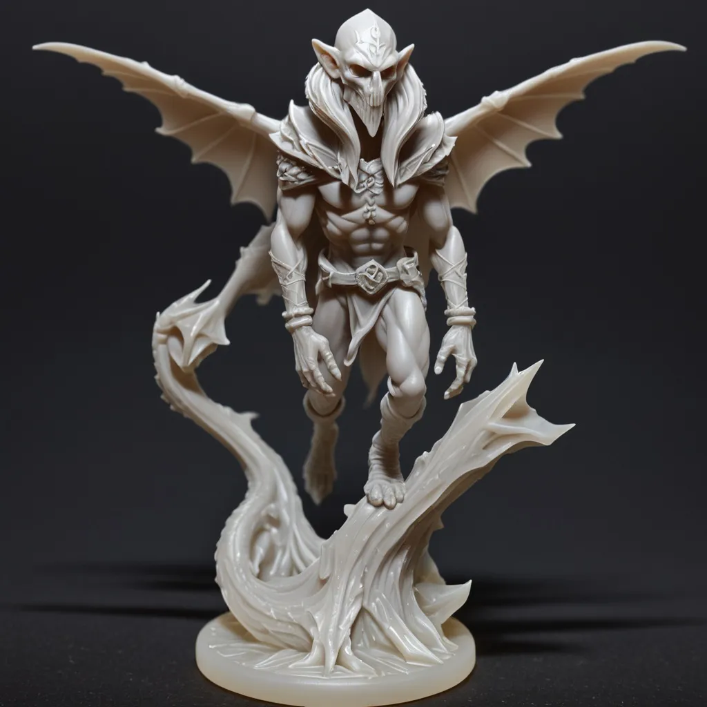 Prompt: 3d Pintable Resin Miniature for Dungeons and dragons.