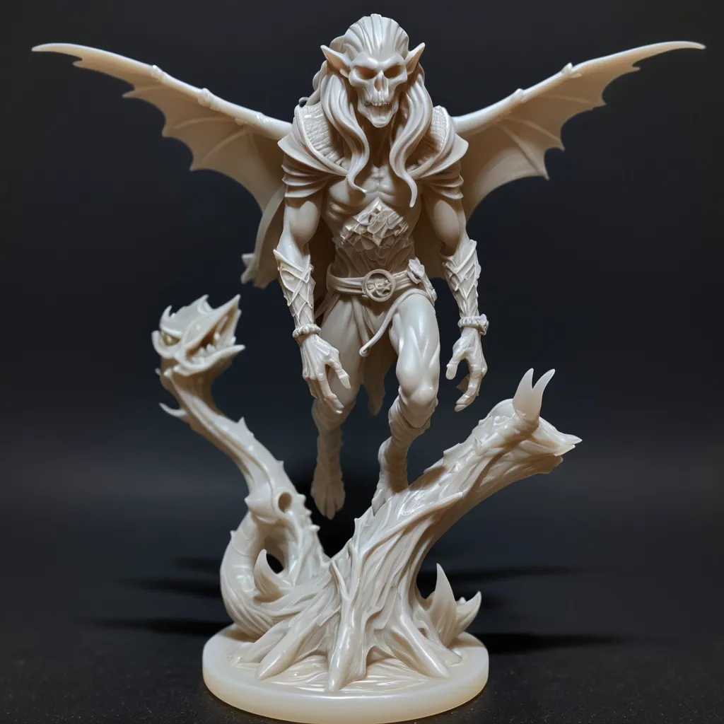 Prompt: 3d Pintable Resin Miniature for Dungeons and dragons.